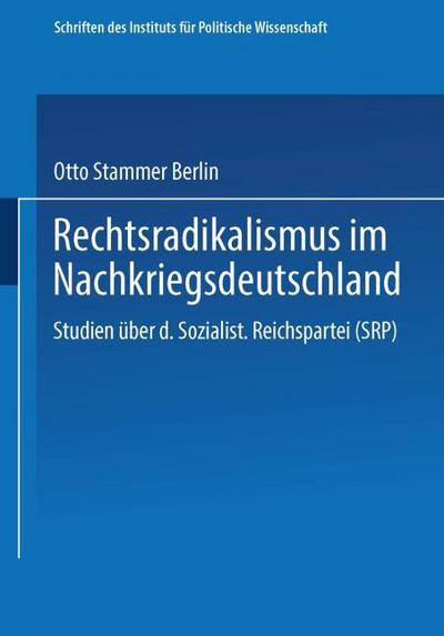 Rechtsradikalismus im Nachkriegsdeutschland