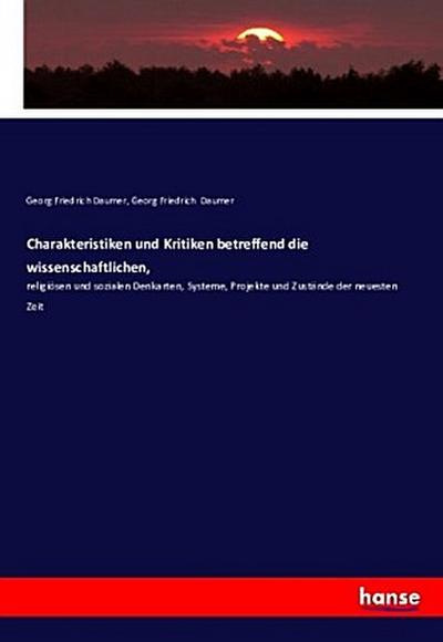 Charakteristiken und Kritiken - Georg Friedrich Daumer