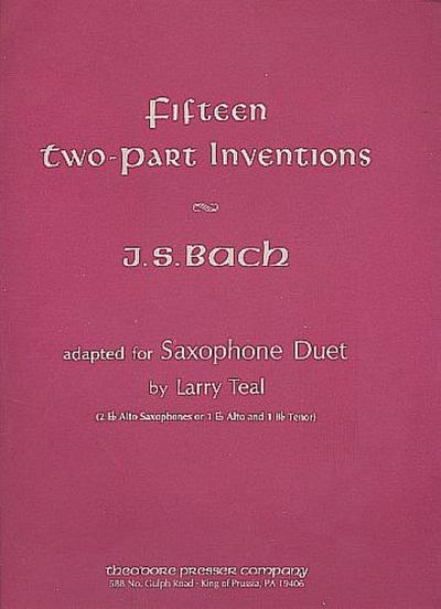 15 two-part Inventions for saxophone duet (AA or AT)