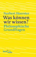Was können wir wissen?
