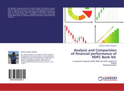 Analysis and Comparision of financial performance of HDFC Bank ltd.