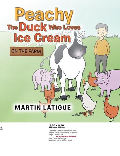 Peachy the Duck Who Loves Ice Cream