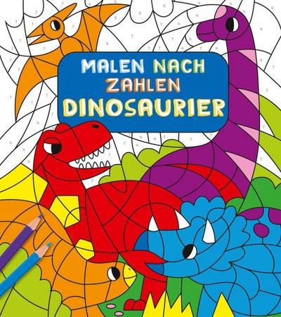 Malen nach Zahlen für Kinder: Dinosaurier