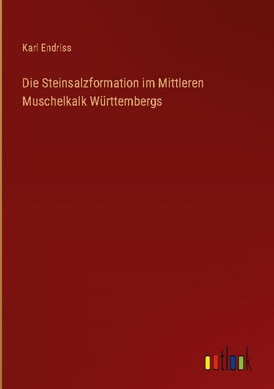 Die Steinsalzformation im Mittleren Muschelkalk Württembergs