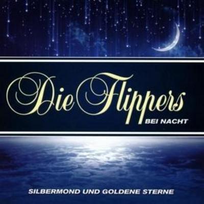 Silbermond und goldene Sterne