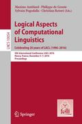Logical Aspects of Computational Linguistics. Cele