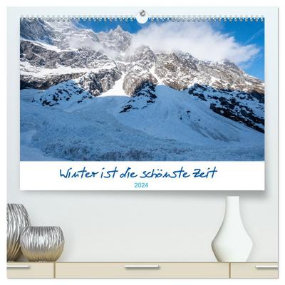 Winter ist die schönste Zeit (hochwertiger Premium Wandkalender 2024 DIN A2 quer), Kunstdruck in Hochglanz