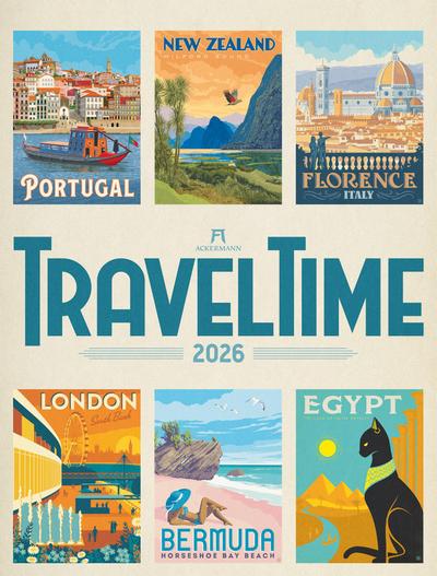 Travel Time Plakate-Kalender 2026