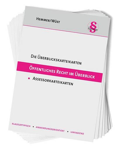 Assessor Karteikarten Öffentliches Recht im Überblick