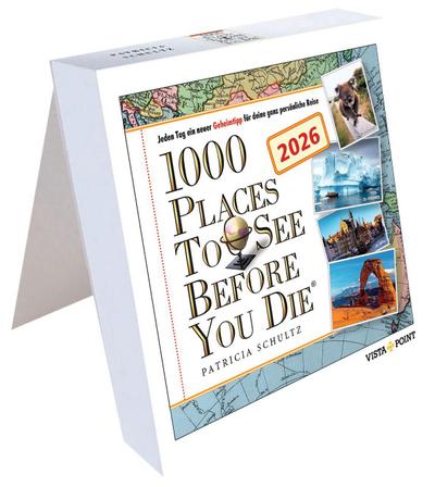 1000 Places to See Before You Die - Tagesabreißkalender 2026 | kompakt 13 × 13,7 cm | täglich neue Reiseziele & atemberaubende Fotos