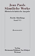Jean Pauls Sämtliche Werke. Historisch-kritische Ausgabe; .