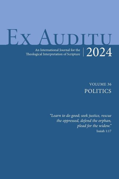 Ex Auditu - Volume 36