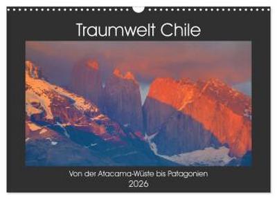 Traumwelt Chile (Wandkalender 2026 DIN A3 quer), CALVENDO Monatskalender