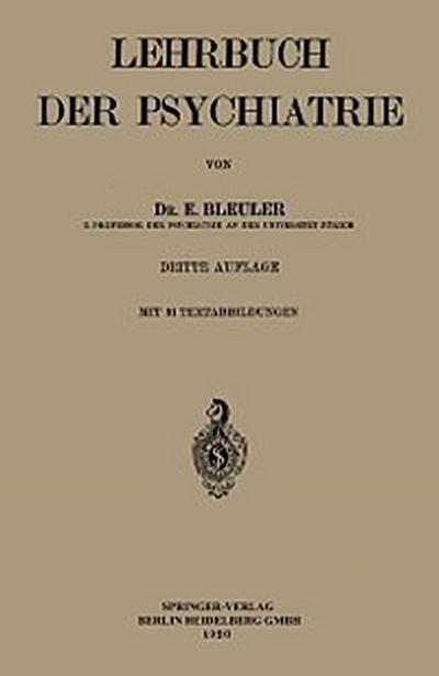 Lehrbuch der Psychiatrie