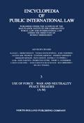 Use of Force · War and Neutrality Peace Treaties (A-M)