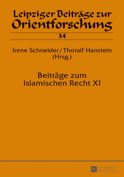 Beiträge zum Islamischen Recht XI
