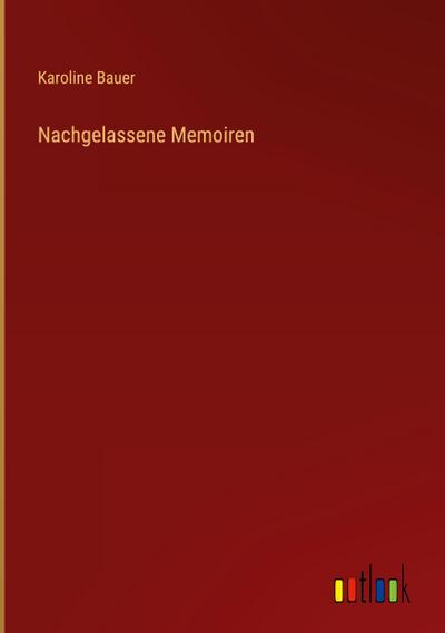 Nachgelassene Memoiren