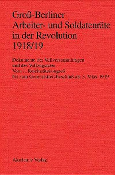 Groß-Berliner Arbeiter- und Soldatenräte in der Revolution 1918/19