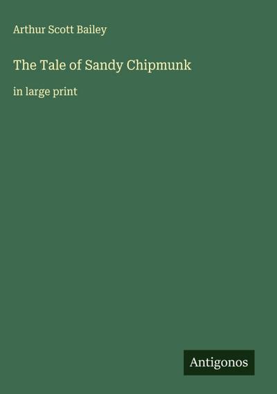 The Tale of Sandy Chipmunk