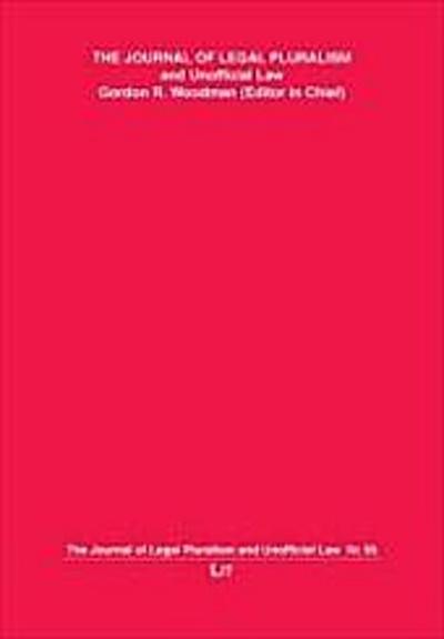 The Journal of Legal Pluralism and Unofficial Law