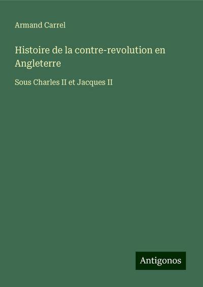 Histoire de la contre-revolution en Angleterre