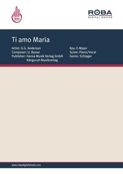 Ti amo Maria