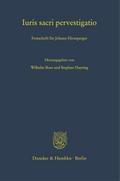 Iuris sacri pervestigatio.