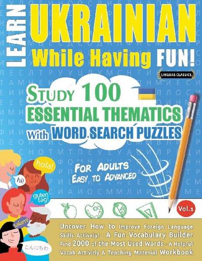 LEARN UKRAINIAN WHILE HAVING FUN! - FOR ADULTS 