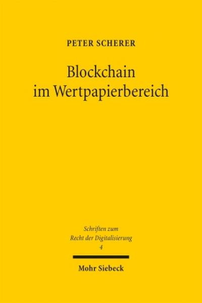 Blockchain im Wertpapierbereich