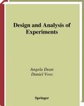 Design and Analysis of Experiments