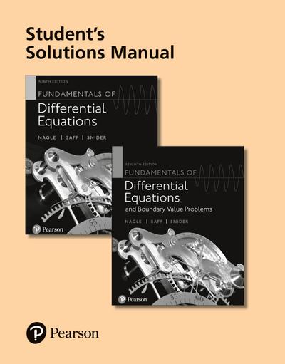 Nagle, R: Student Solutions Manual for Fundamentals of Diffe