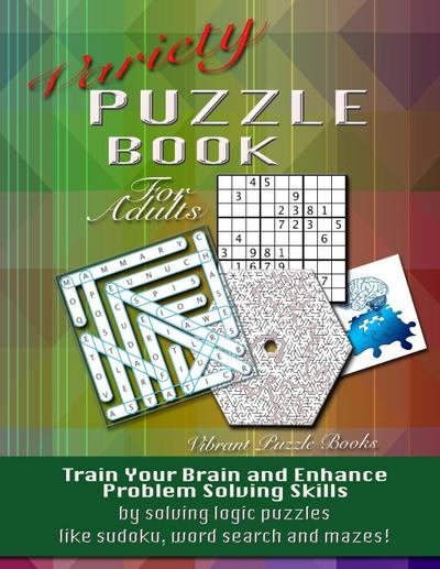 Variety Puzzle Book For Adults