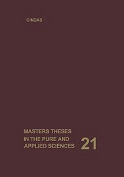 Masters Theses in the Pure and Applied Sciences