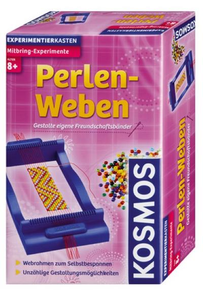 KOSMOS 657185 - Perlen-Weben, Gestalte eigene Freundschaftsbänder, Mitbring-Experiment, Experimentierset für Kinder ab 8 Jahre