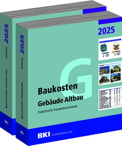 BKI Baukosten Gebäude + Positionen Altbau 2025
