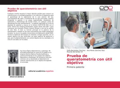 Prueba de queratometría con útil objetivo