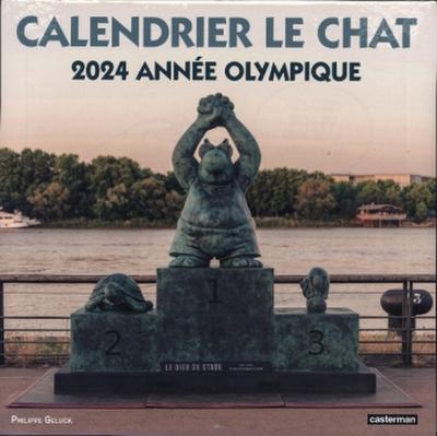 Le chat calendrier annee olympique 2024
