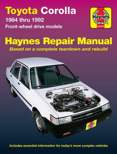 Toyota Corolla FWD (1984-1992) Haynes Repair Manual (USA) - Haynes Publishing