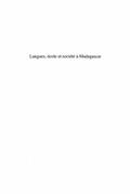 Langue ecole et societe a madagascar