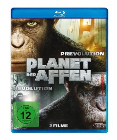 Planet der Affen Prevolution & Revolution, 2 Blu-ray