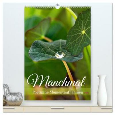 Manchmal - Poetische Momentaufnahmen (hochwertiger Premium Wandkalender 2026 DIN A2 hoch), Kunstdruck in Hochglanz