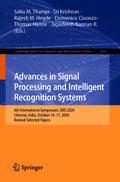 Advances in Signal Processing and Intelligent Recognition Systems