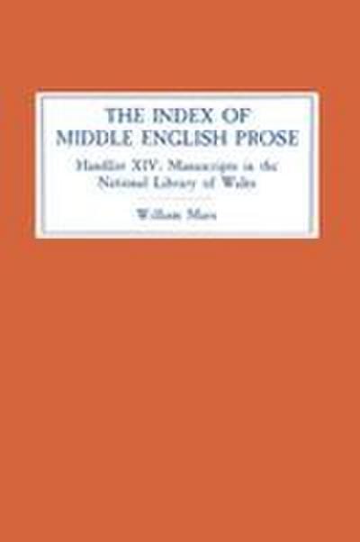 The Index of Middle English Prose