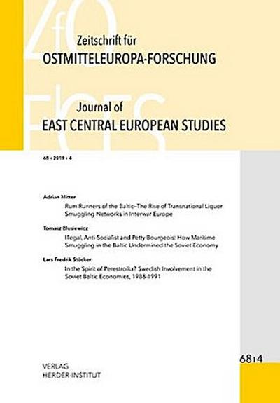 Zeitschrift für Ostmitteleuropa-Forschung (ZfO) 68/4 / Journal of East Central European Studies (JECES)