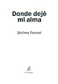 Donde dejé mi alma