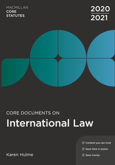 Core Documents on International Law 2020-21