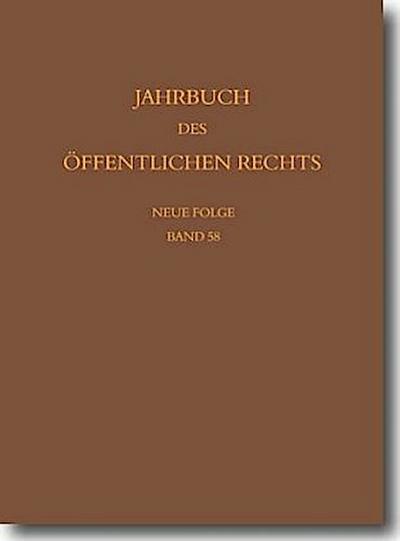 Jahrbuch des öffentlichen Rechts der Gegenwart. Neue Folge
