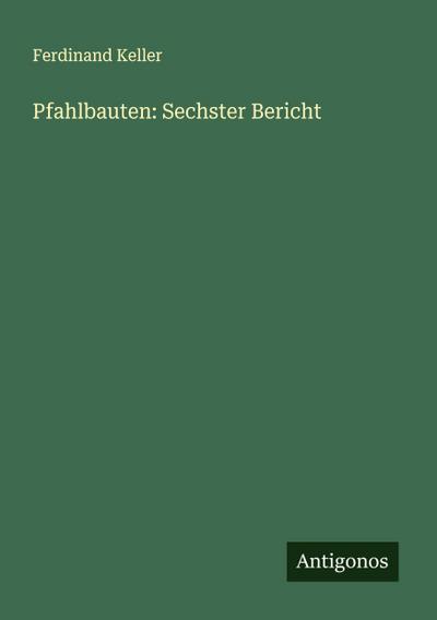 Pfahlbauten: Sechster Bericht