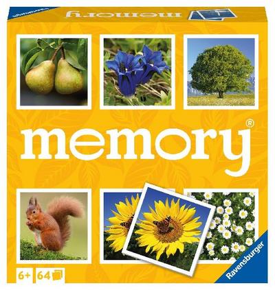 Ravensburger Natur memory® - 20881 - der Spieleklassiker für alle Naturfreunde, Merkspiel für 2-8 Spieler ab 6 Jahren