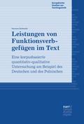 Leistungen von Funktionsverbgefügen im Text